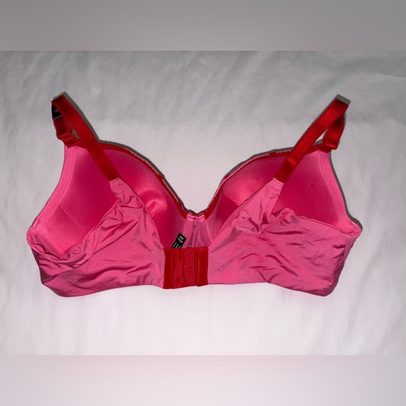 Torrid NWT Size 42D Pink & Red Heart Perfect T Shirt Lightly Lined Bra - Picture 5 of 6